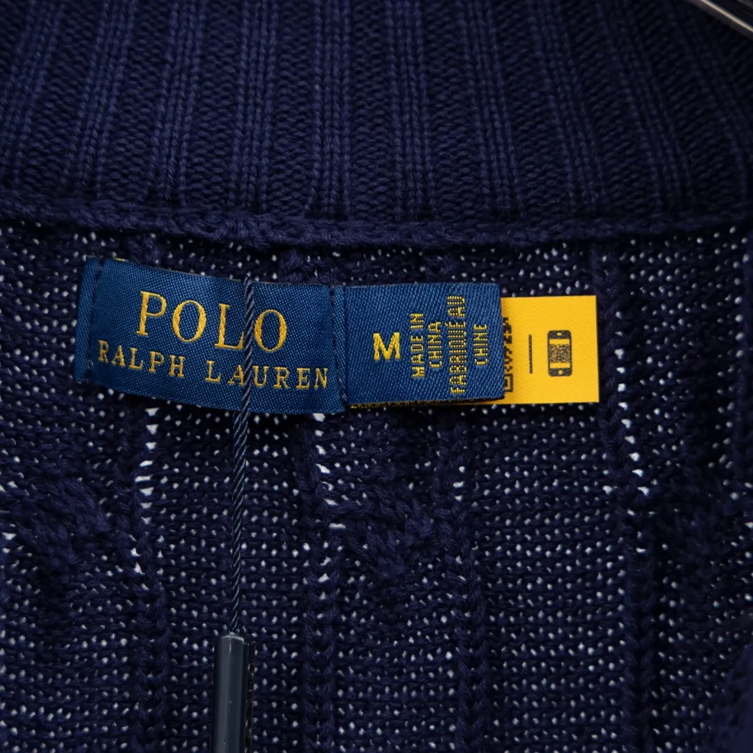 P320 top version (different currencies). You can scan the code to enter the official website. Style: Ralph Lauren POLO Ralph Lauren small label embroidered knitted old money style zipper cardigan jacket. Color: Picture color. Size: S-XL. Fabric: pure cotton. Accessories: full set of customized accessories. No gender distinction. Same style for men and women.